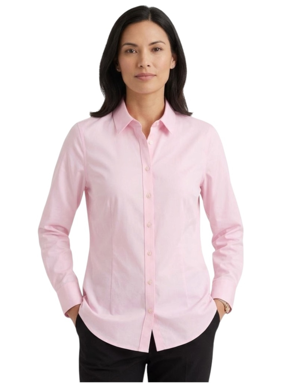 Talbots Light Pink Long Sleeve Button Down Shirt